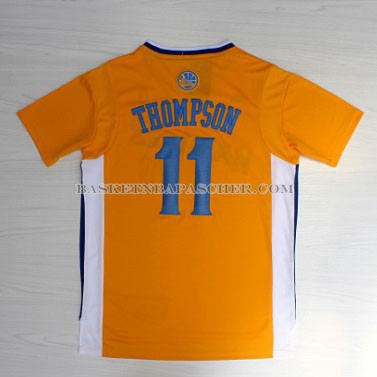 Maillot Manche Courte Golden State Warriors Thompson Jaune